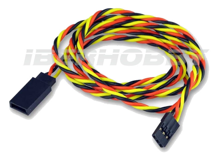 TWISTED 100 cms. SERVO LEAD EXTENSION 22AWG