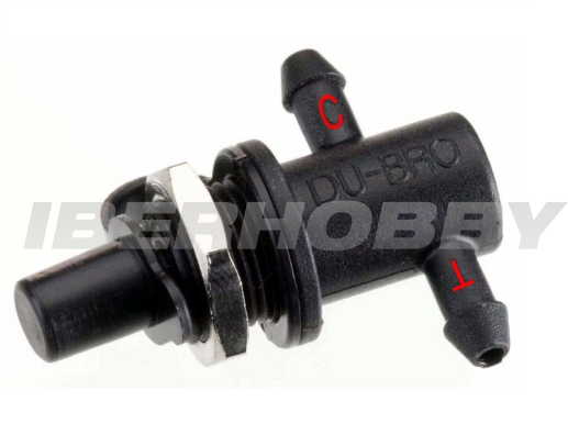 GAS AND GLOW QUICK FUELER VALVE